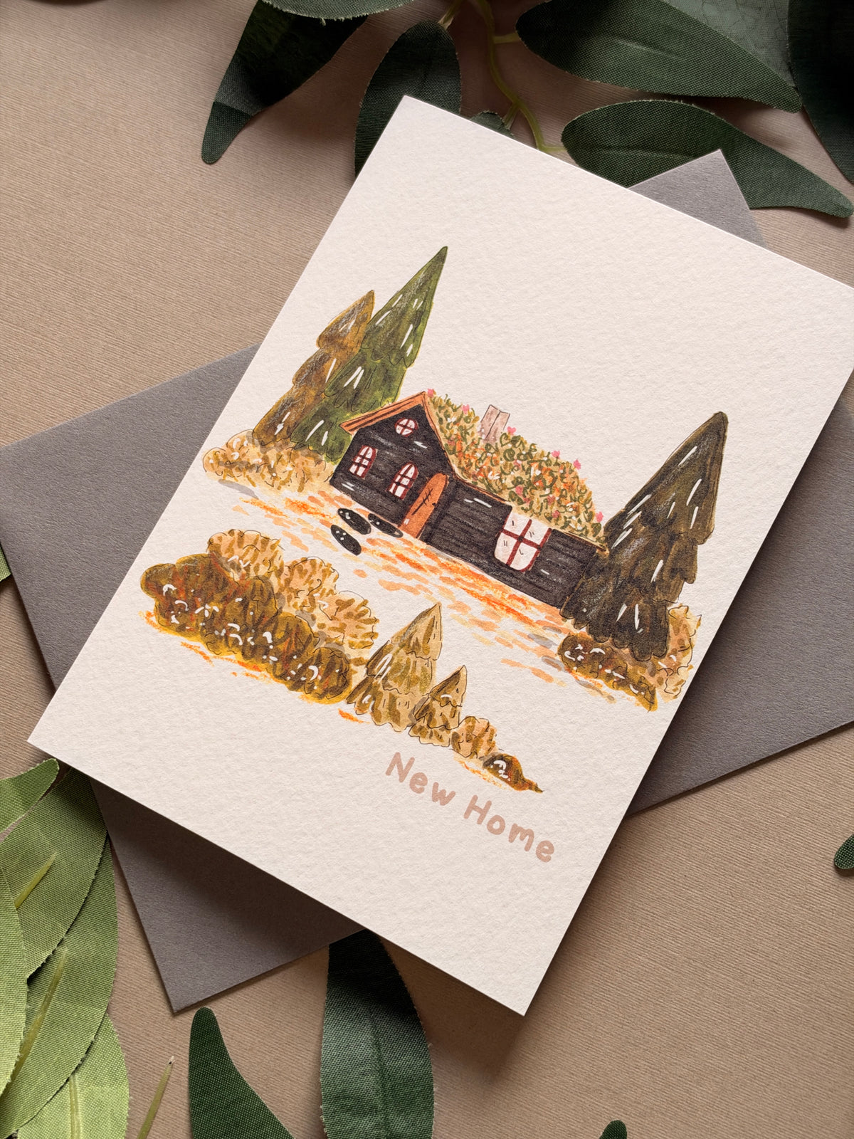 Cabin New Home Card