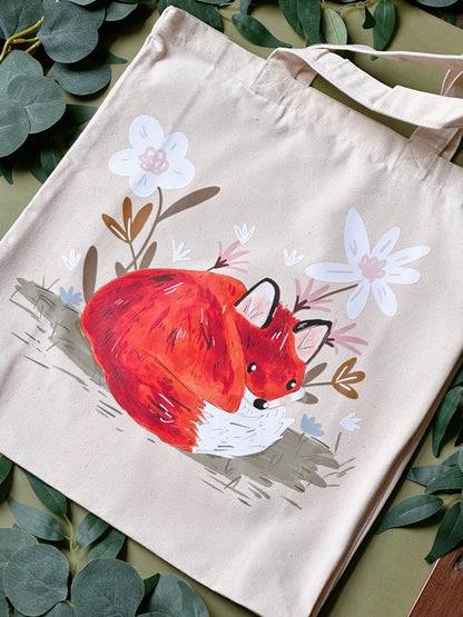 Daisy Fox Giant Tote Bag