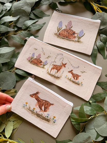 Spring Deer Zip Case