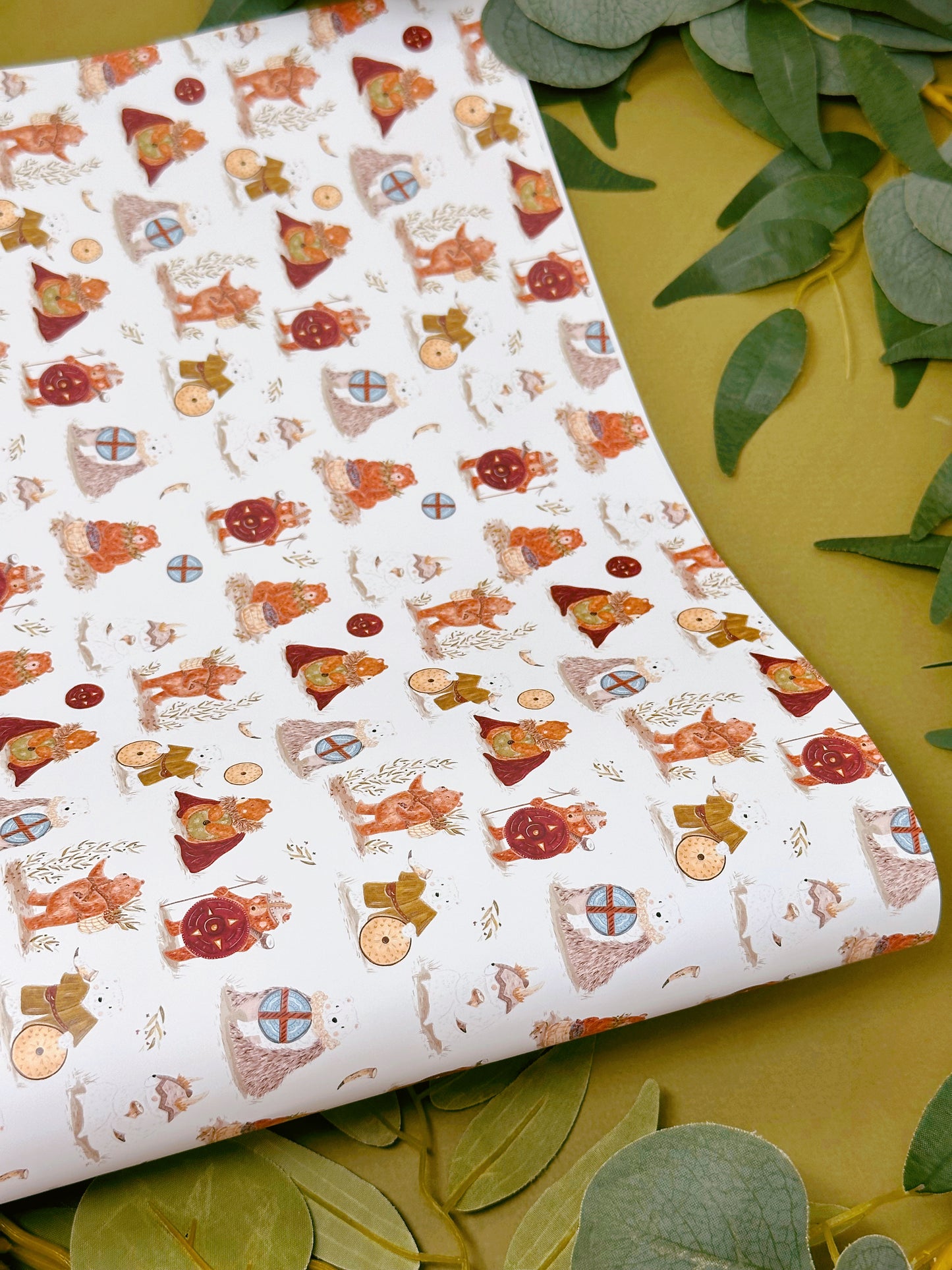 Viking Bear Wrapping Paper