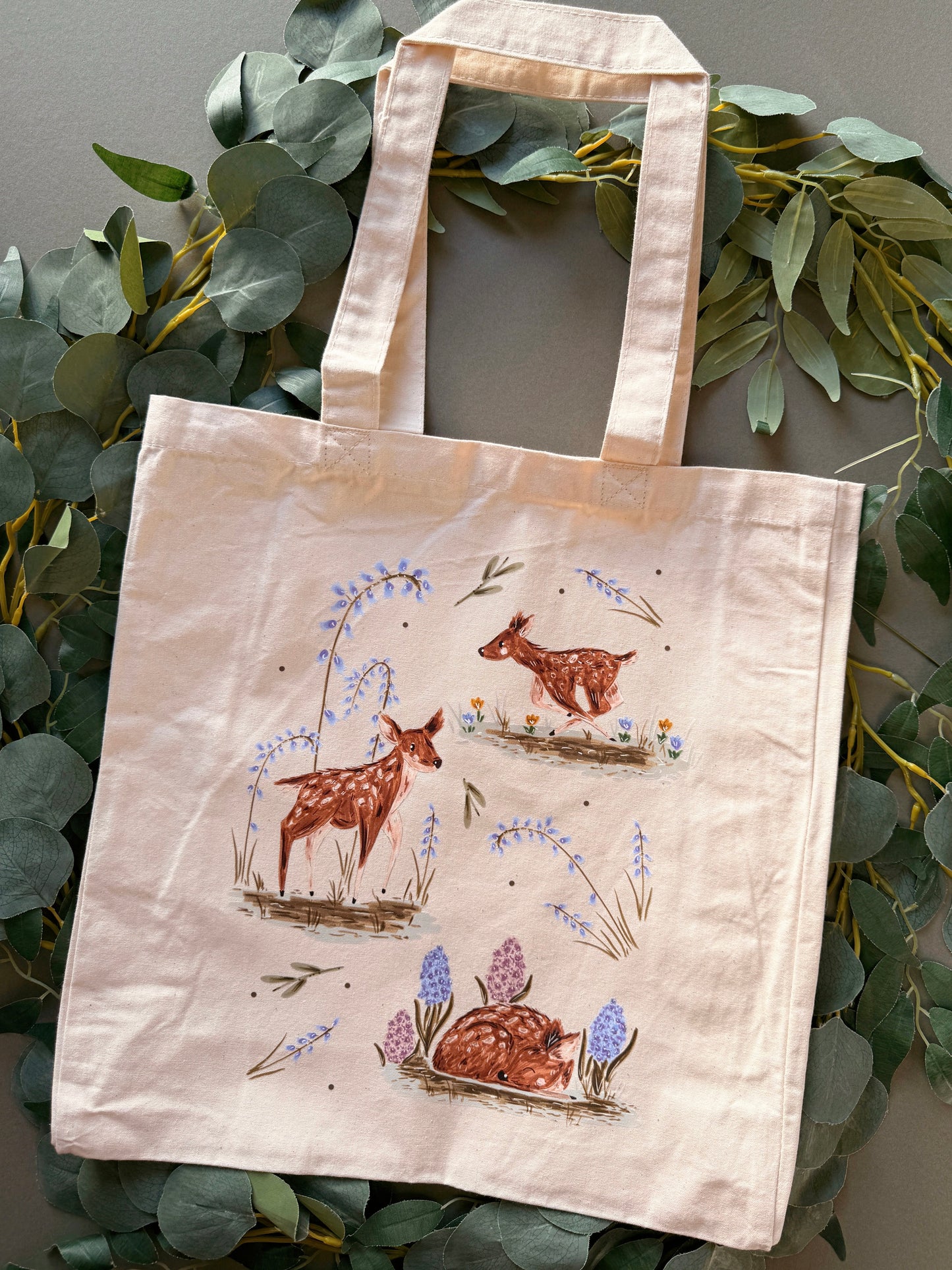 Spring Deer Giant Tote Bag