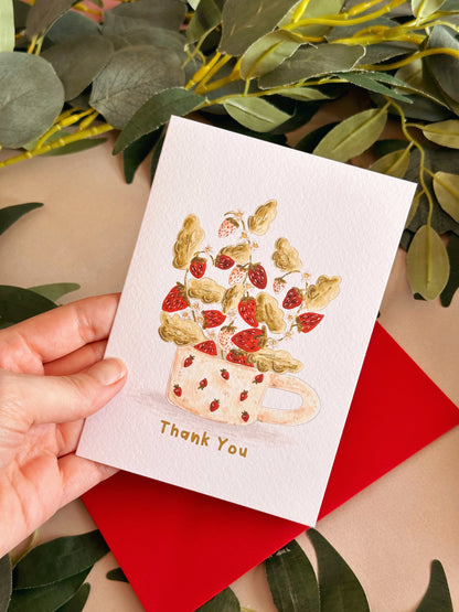 Strawberry Thank You Card