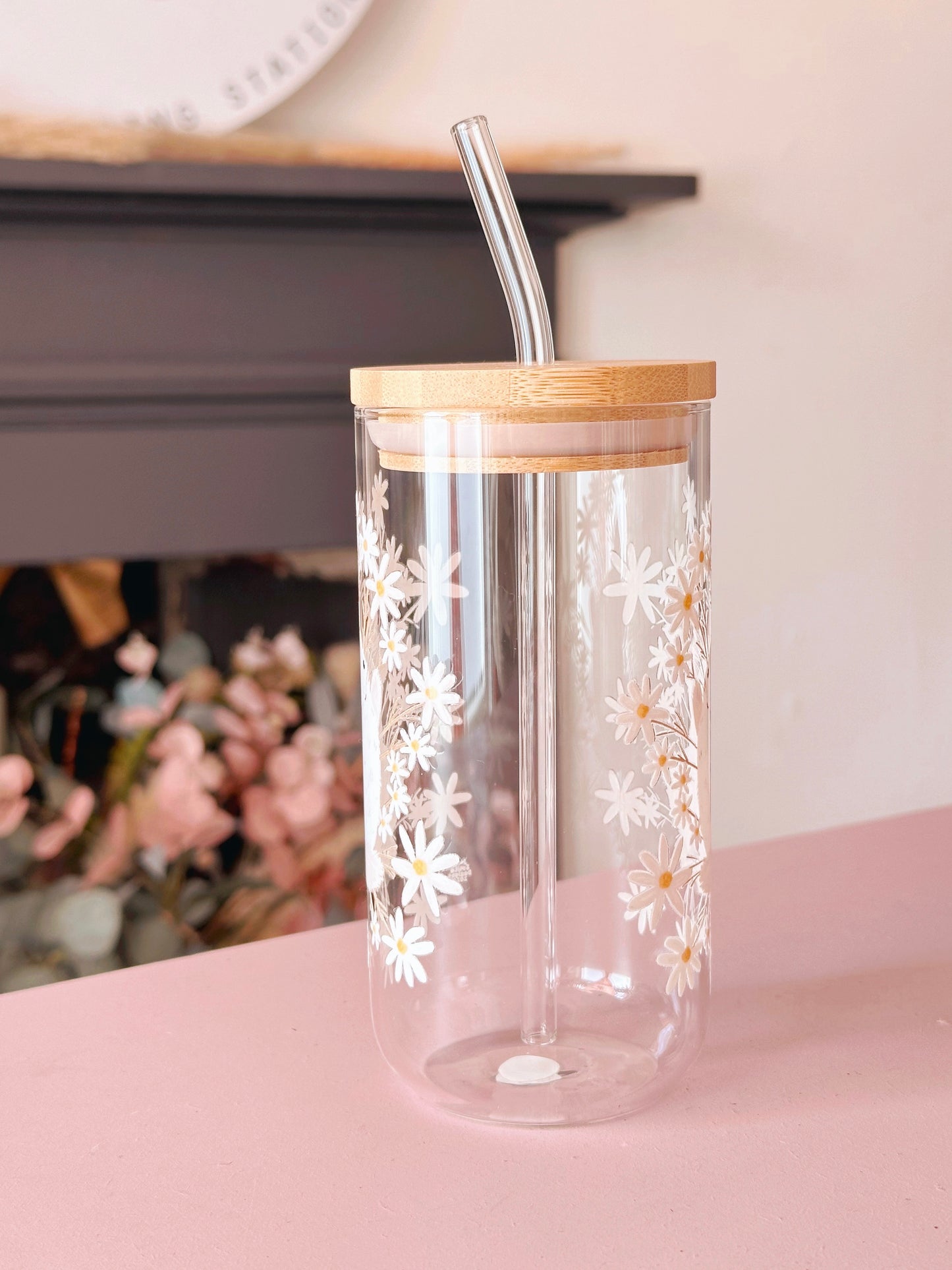 Daisy Rabbit Glass Tumbler