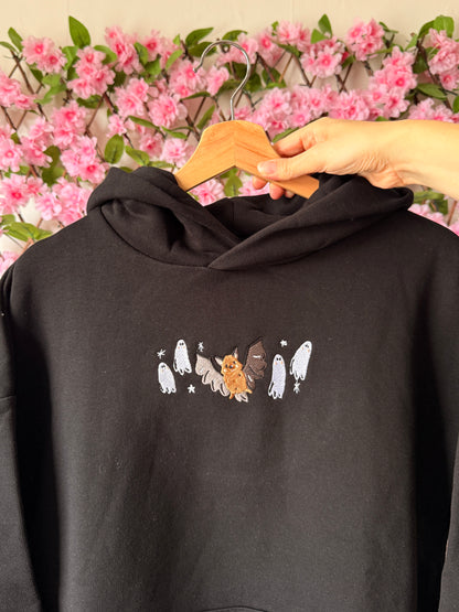 Bat Ghost Hoodie - Embroidered