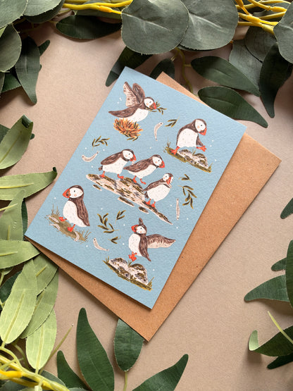 Puffins Card