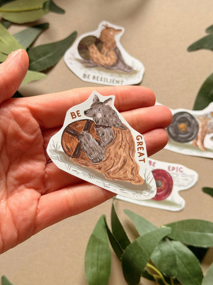 Warrior Wolves Sticker