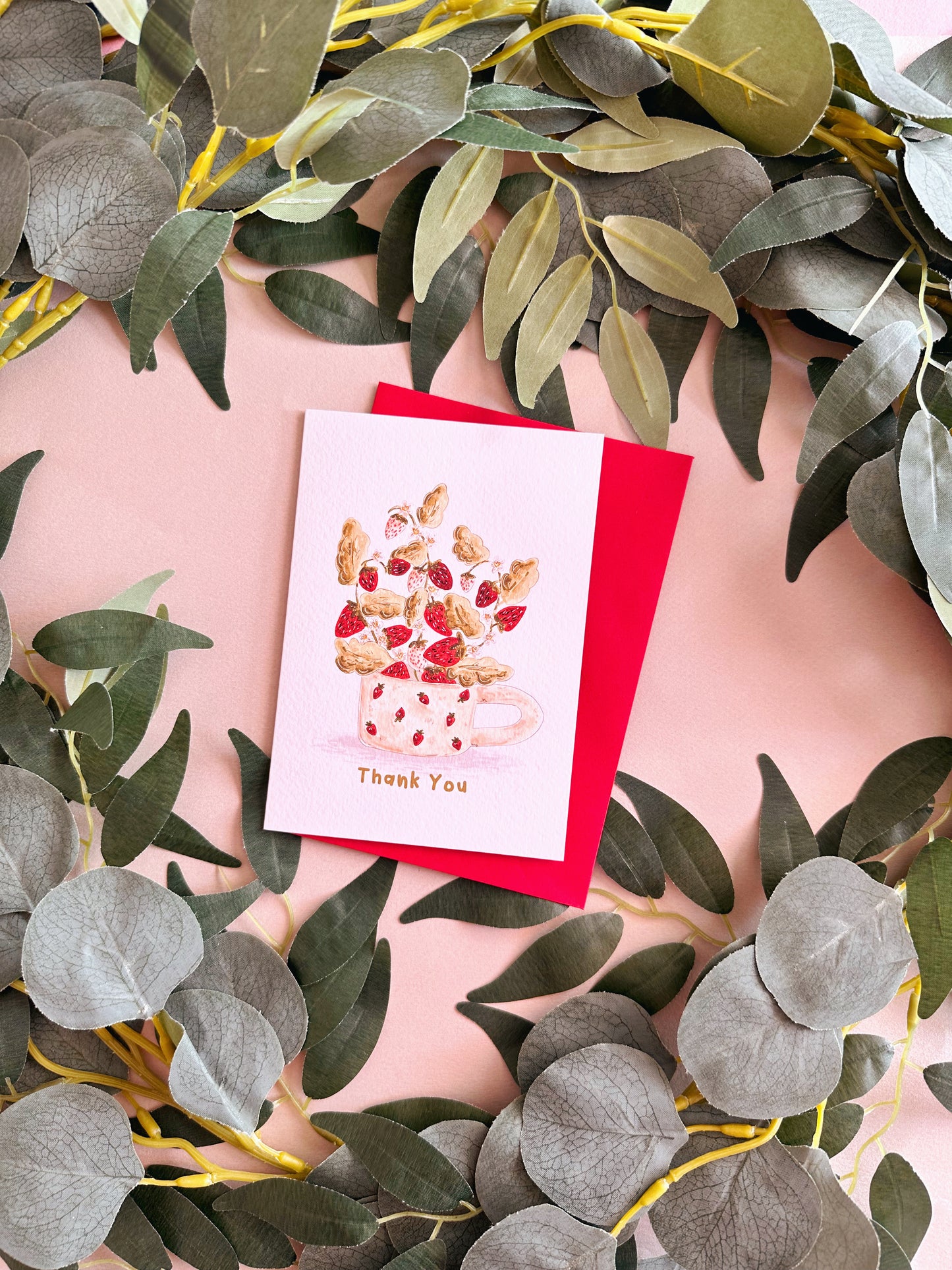 Strawberry Thank You Card