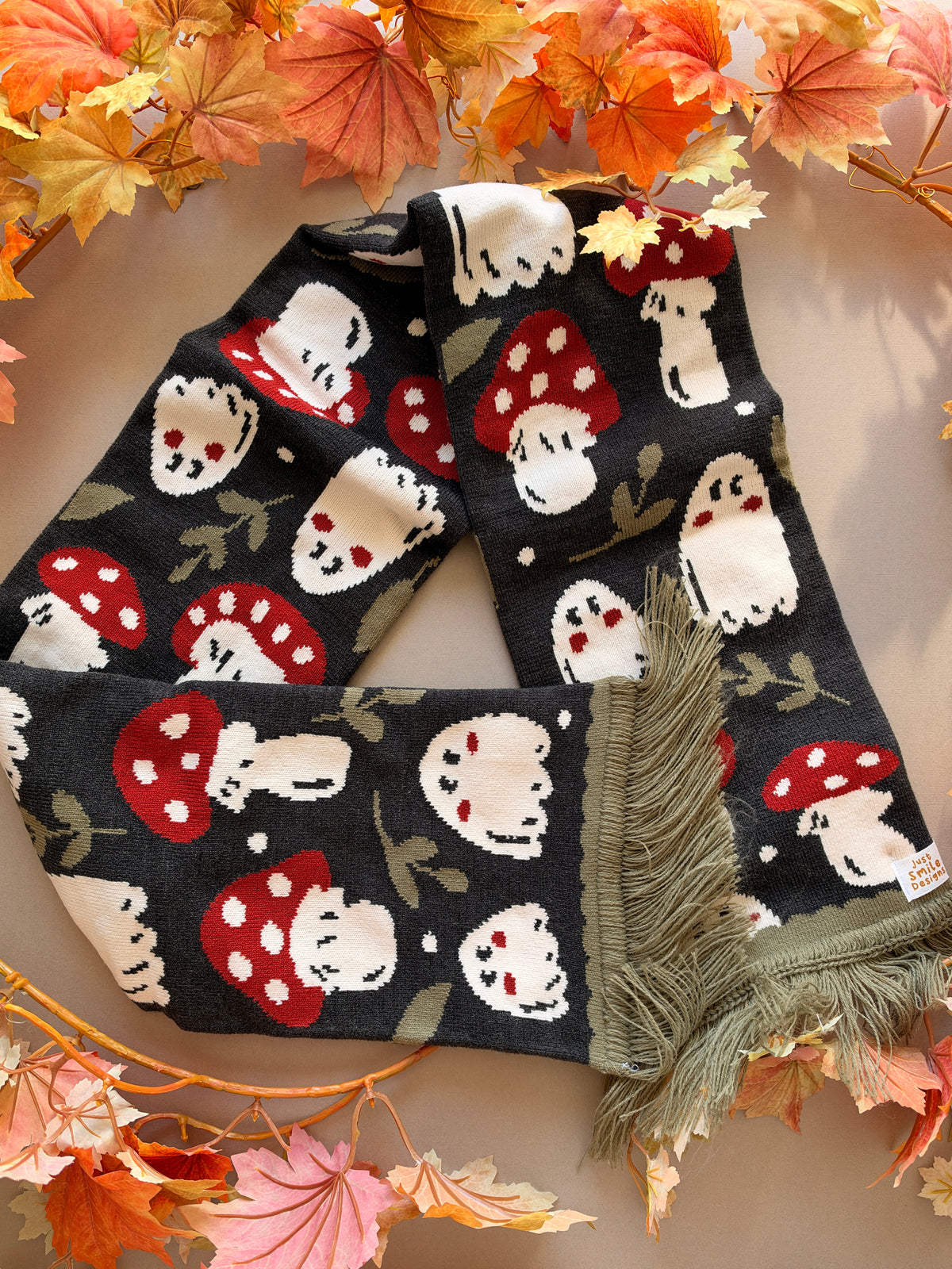 Mushroom Ghost Scarf