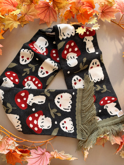 Mushroom Ghost Scarf