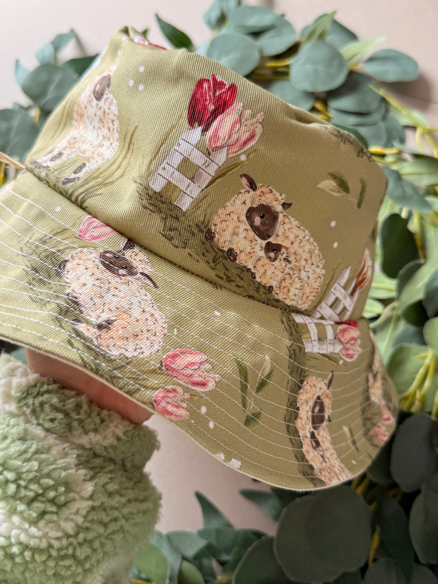 Lamb Bucket Hat - Adult & Child Sizing