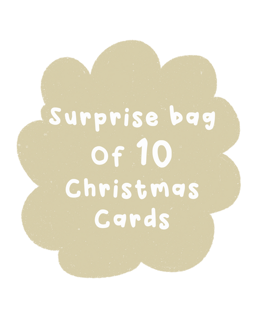 SURPRISE BAG - 10 CHRISTMAS CARDS