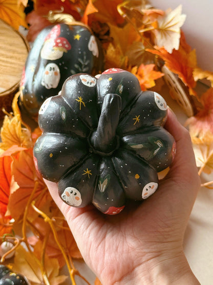 Mushroom Ghost Pumpkins