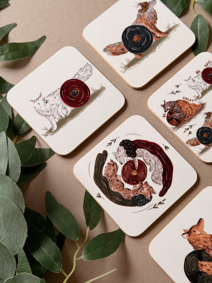 Warrior Wolves Coaster