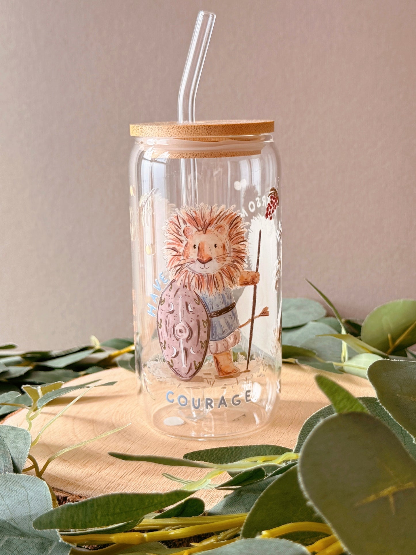 Lion Glass Tumbler
