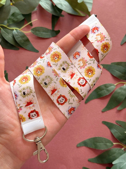 Flower animals lanyard