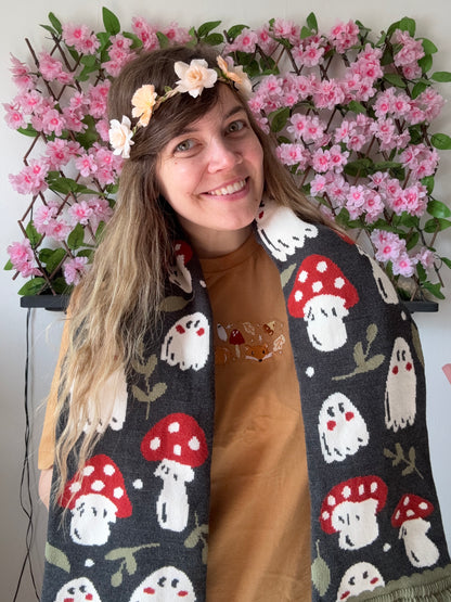 Mushroom Ghost Scarf