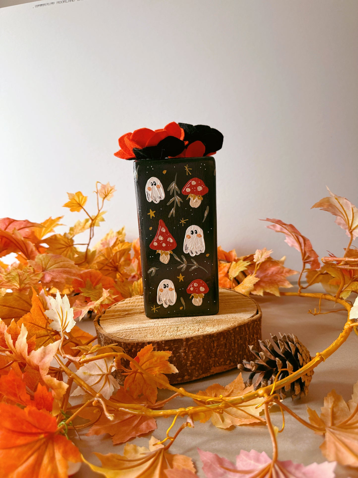 Mushroom Ghost Vase