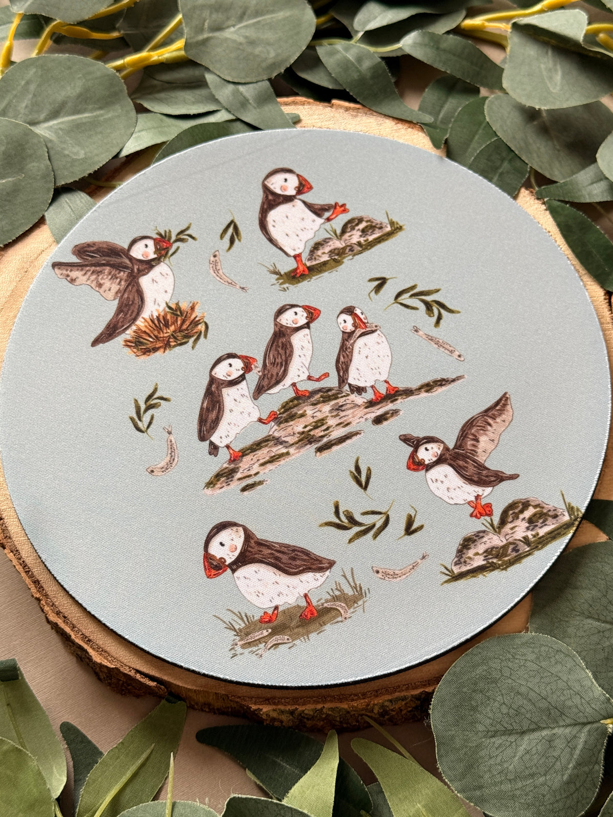 Puffins Mousemat