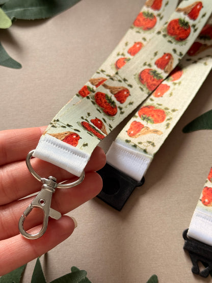 Tomato Robin Lanyard