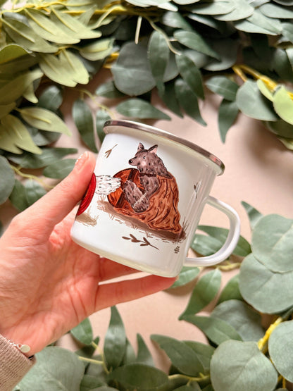 Warrior Wolves Enamel Mug
