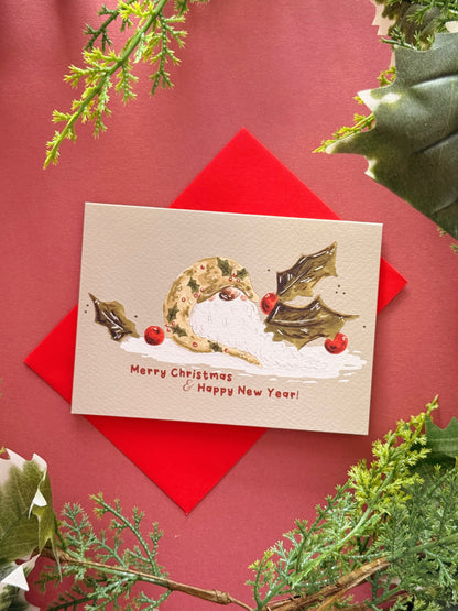 Holly Tomte Christmas Card
