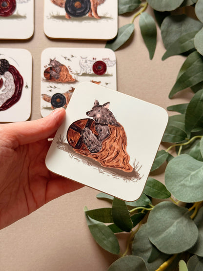 Warrior Wolves Coaster