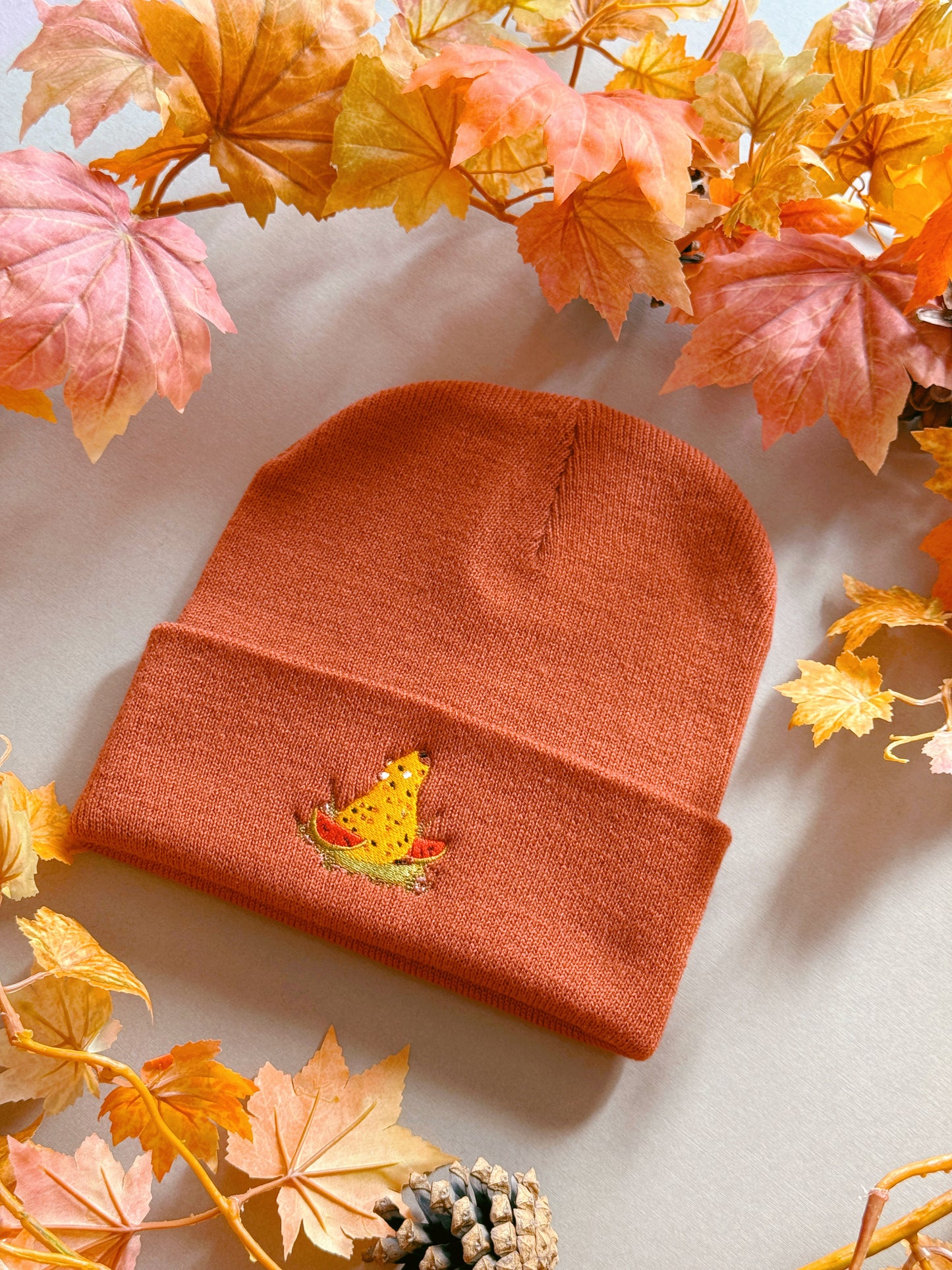 Capybara Embroidered Beanie