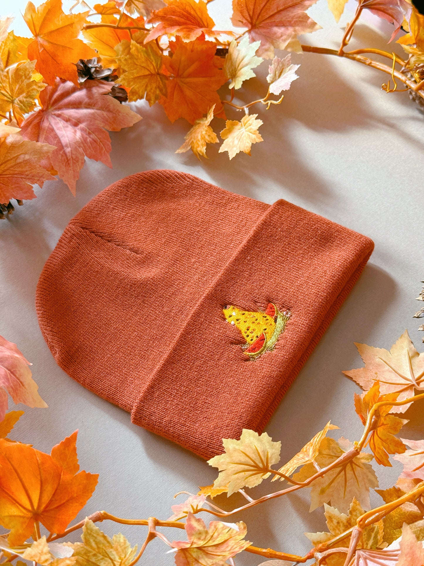 Capybara Embroidered Beanie