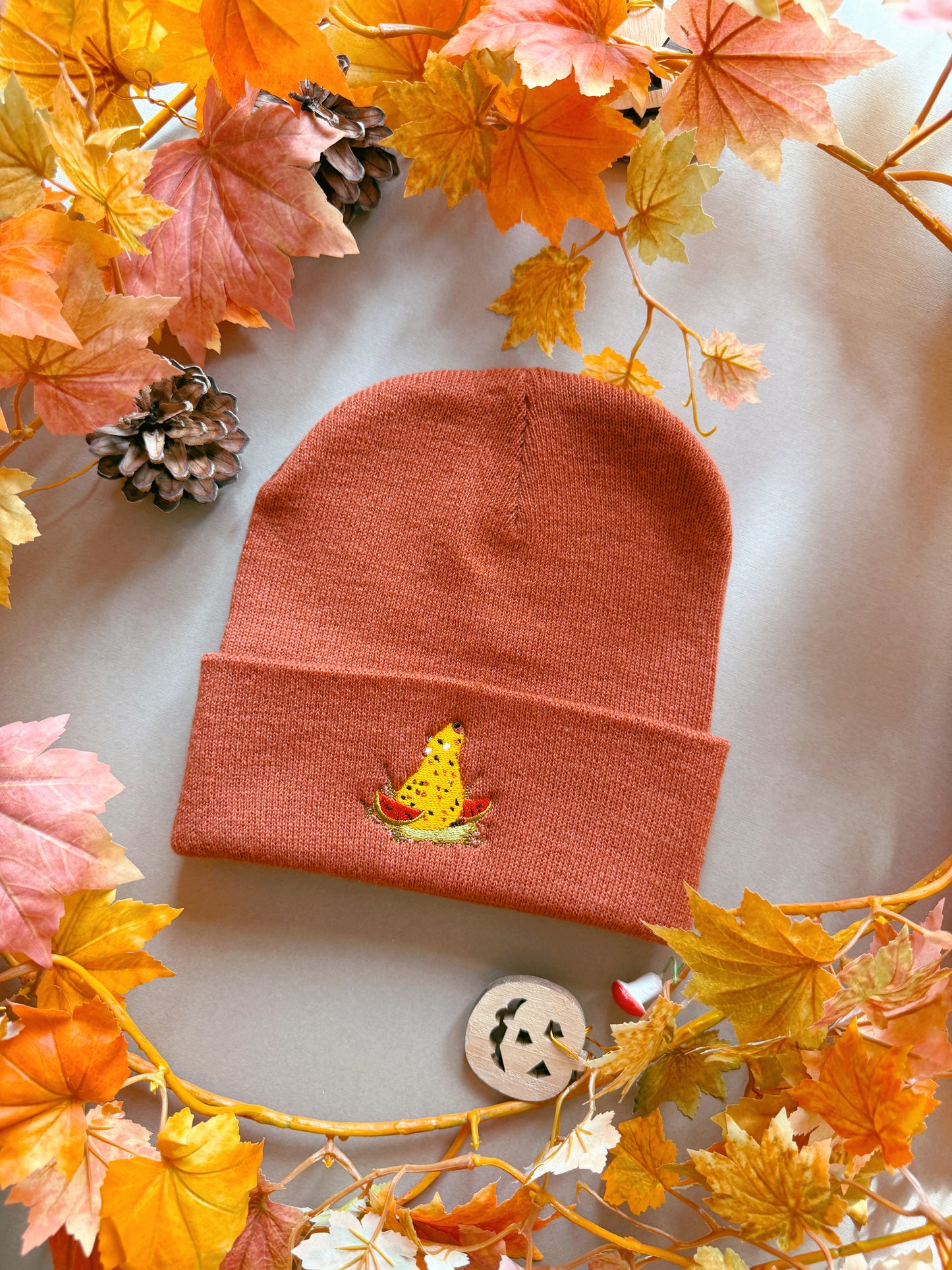 Capybara Embroidered Beanie