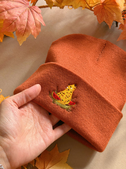 Capybara Embroidered Beanie