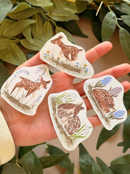 Spring Deer Sticker