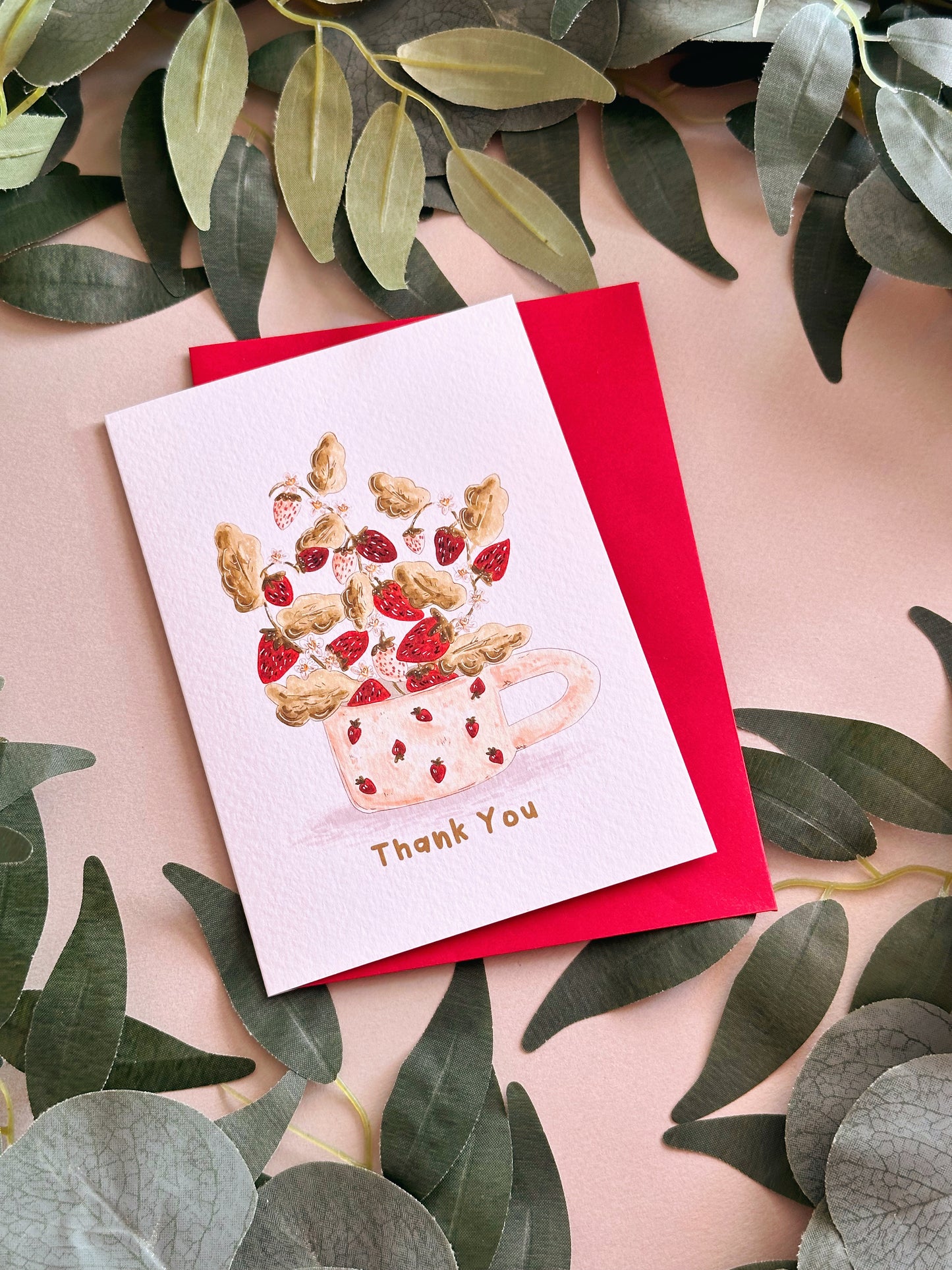 Strawberry Thank You Card