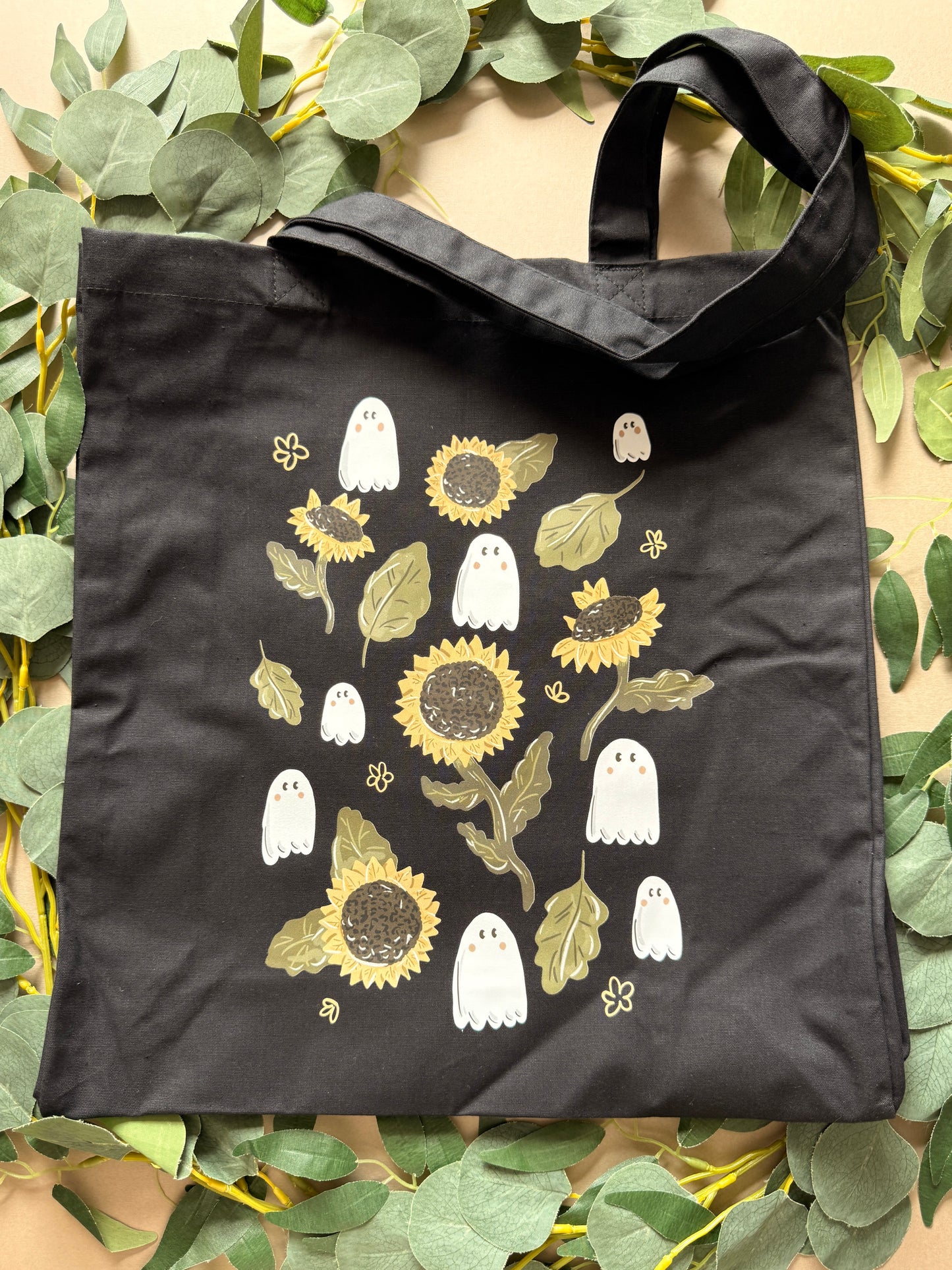 Sunflower Ghost Giant Tote Bag