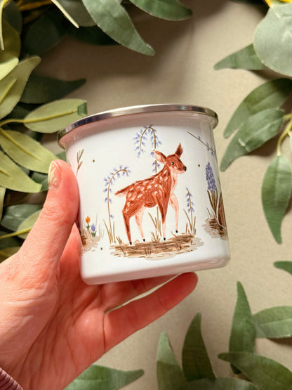Spring Deer Enamel Mug