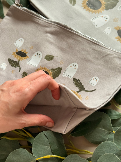 Sunflower Ghost Zip Case