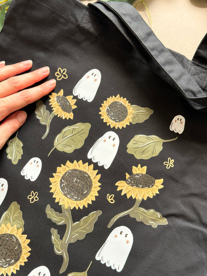 Sunflower Ghost Giant Tote Bag