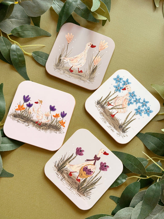 Floral Duck Coaster