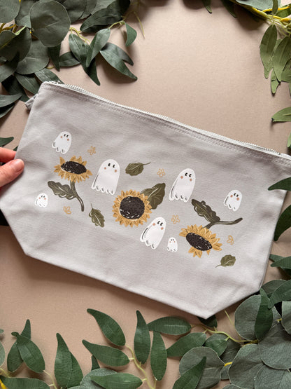 Sunflower Ghost Zip Case