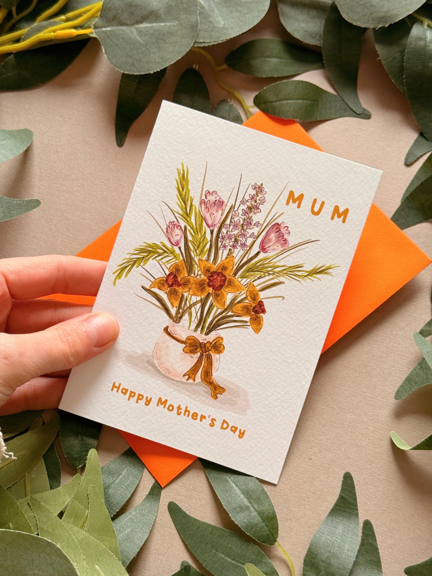 Daffodil Mum Card