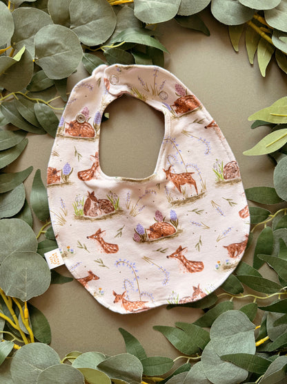 Spring Deer Bib - Rounded