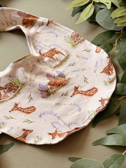 Spring Deer Bib - Rounded