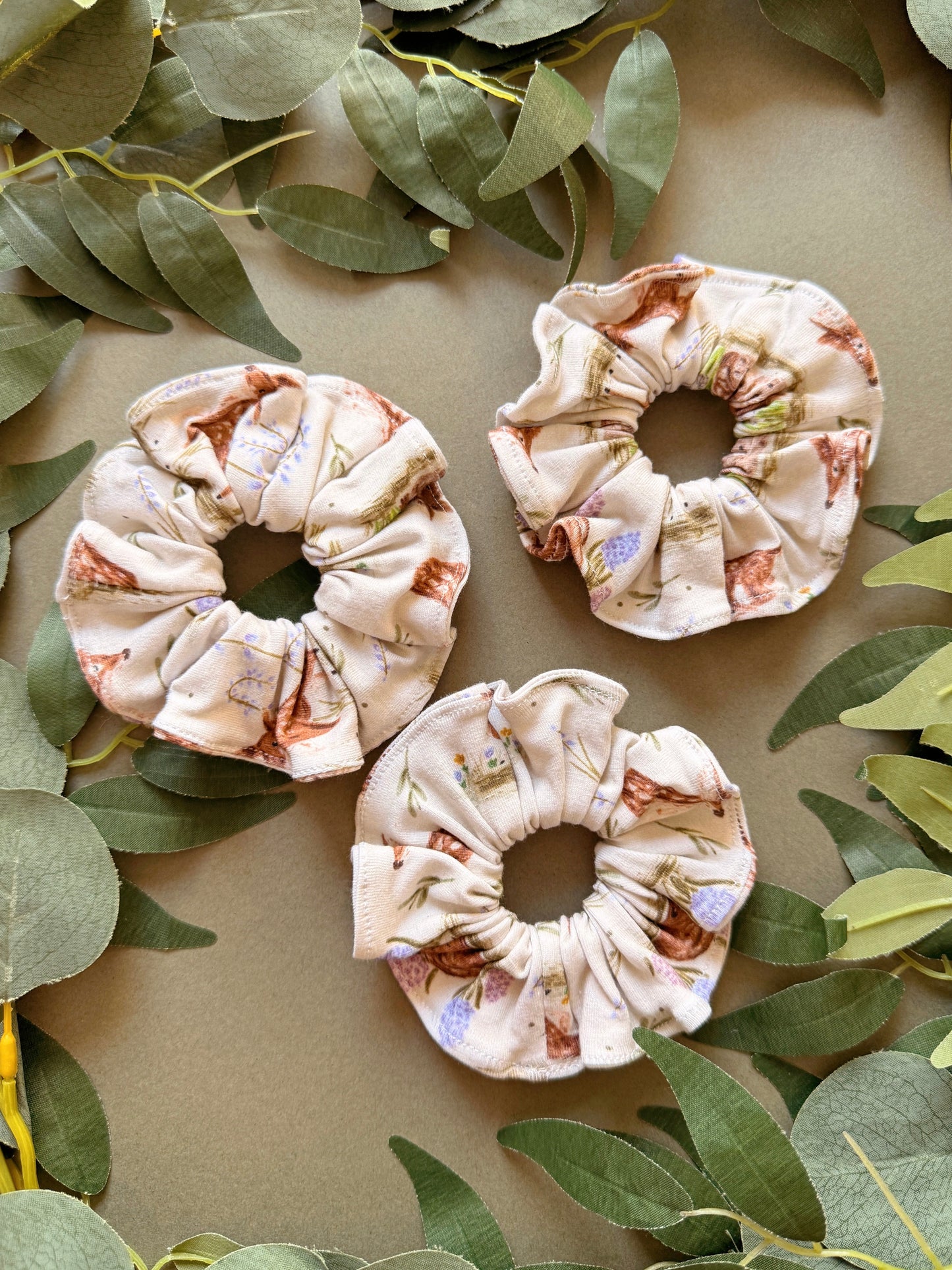 Spring Deer Scrunchy