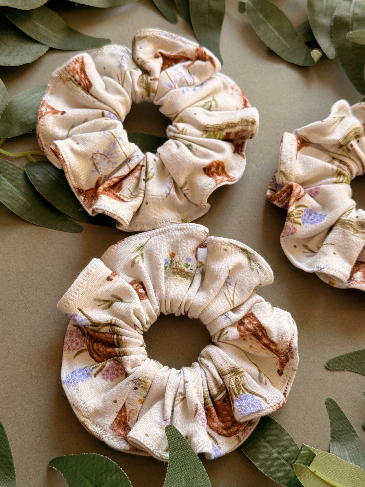 Spring Deer Scrunchy