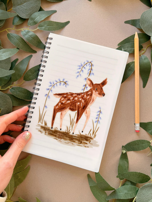 Spring Deer Spiral Notebook - A5