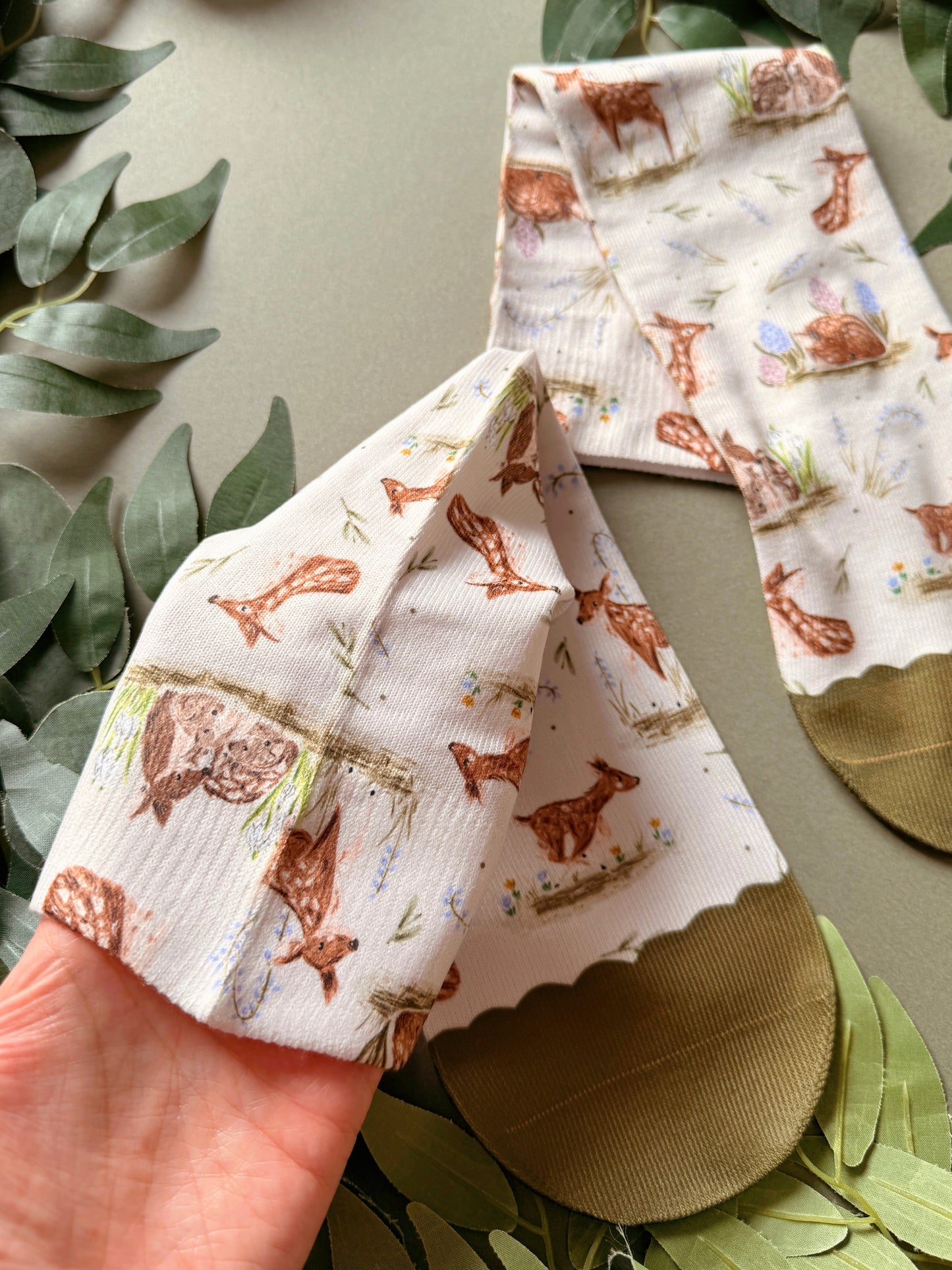 Spring Deer Sock