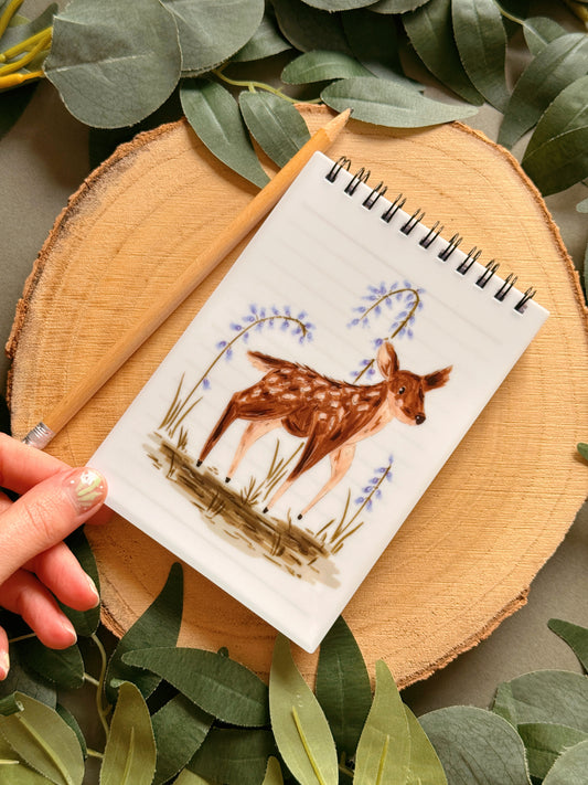 Spring Deer Spiral Notebook - A6