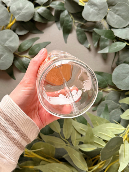 Spring Deer Glass Tumbler