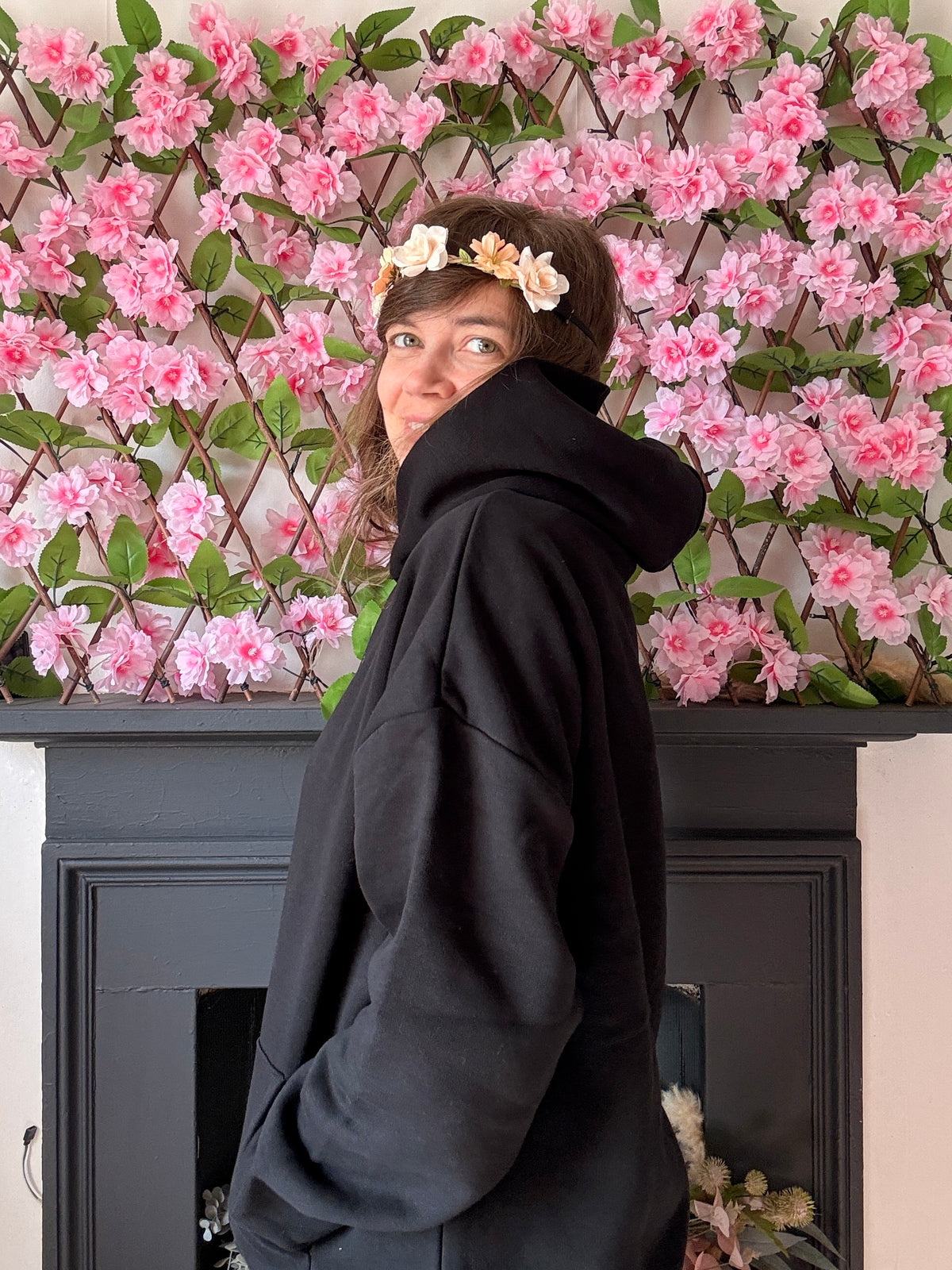 Only Here For The Ghosts Hoodie - Embroidered