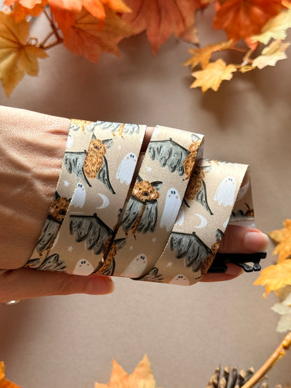 Bat Ghost Lanyard - Chocolate