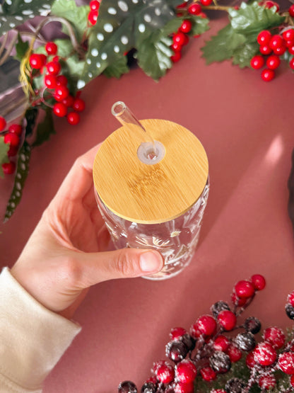 Reindeer Glass Tumbler